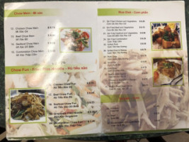 Pho Ly menu