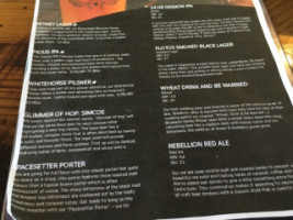 Whitehorse Brewing At The Street menu