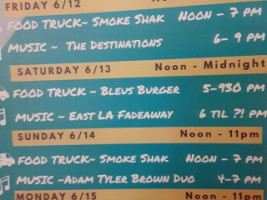 Big Beach Brewing menu