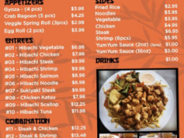 Takashimura Hibachi Pea Ridge menu