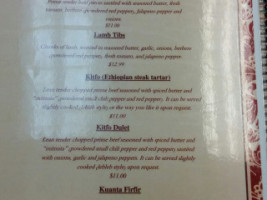 Abeba Foods To Go menu