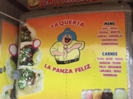 La Panza Feliz menu