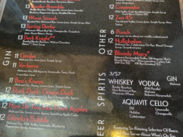 45th Parallel Distillery menu