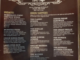 Crypto Burger menu