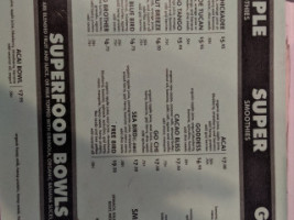 The Free Bird West Side menu