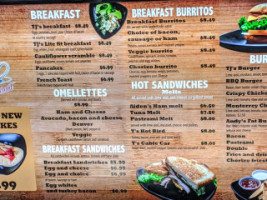 Tj’s Cafe menu