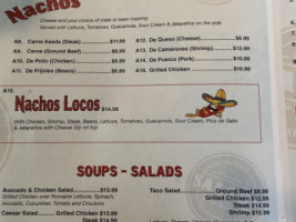 El Paso Mexican Grill menu