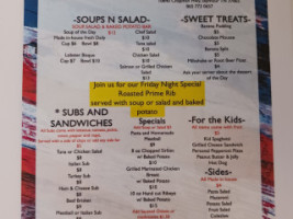 Seymour Subs Deli menu