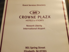 Crowne Plaza Newark Airport, An Ihg menu