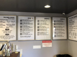 Natura Bowls menu