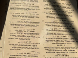 The Yard Milkshake menu