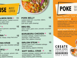 Boru Boru Sushi Burrito Ramen Bowl menu