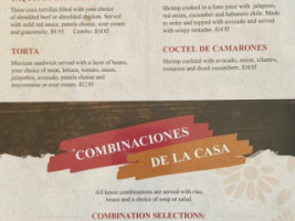 Las Margaritas Cocina Cantina menu