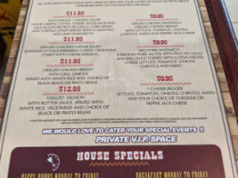 Dos Amigos Fine Tex-mex Springfield menu