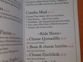 El Zarape menu