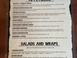 Wild Child's Tavern Grill menu