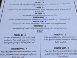 Thaitanic Street Food menu