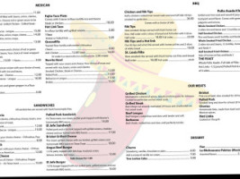 Chingon Tex-mex Bbq menu