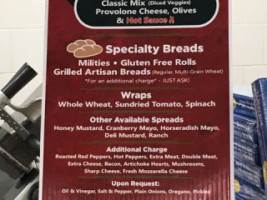 Nardelli's Grinder Shoppe menu