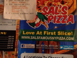 Sal's Famous Ny Pizza food