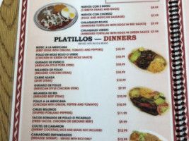 La Chiquita Taqueria menu