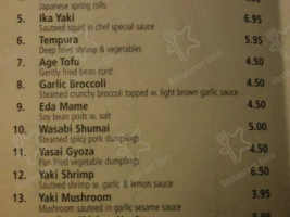 Liki Asian Fusion menu