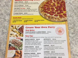 Porky's Pizza menu