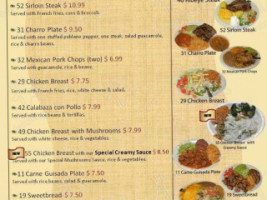 El Charro menu