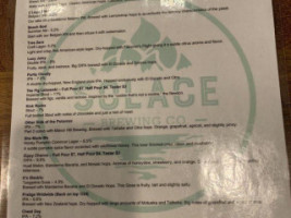 Solace Brewing Company menu