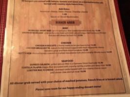 Rustic Loft Pub And Grill menu