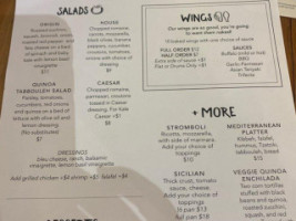 Origin Craft Beer Pizza Cafe menu