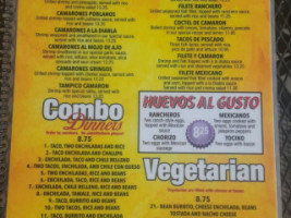 Los Girasoles menu