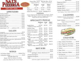 Sal's Pizzeria Of Bainbridge menu