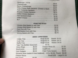 Russow's Corner Pub menu