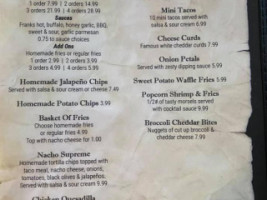 Pit Stop Grill menu