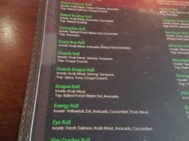 Samurai Sushi menu