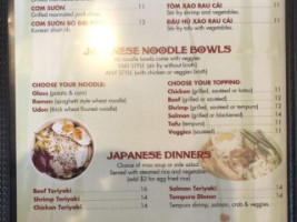 Pho Sushi menu