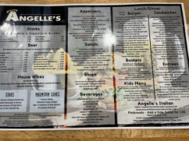 Salem Angelle's Diner menu