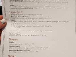 Stella's Brick Oven Pizzeria And Bistro menu