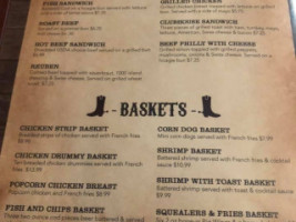 Kim's Saloon Grill menu