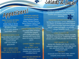 Tavern On The Lake menu