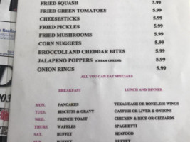 Julie's Diner menu