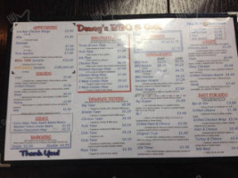 Dewey's -b-q menu