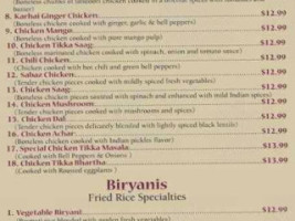 Aap Indian Restaurant Full Bar Catering Dine In And Carry Out menu