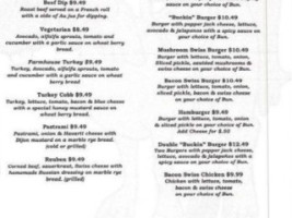 Buckaroos Country Store menu