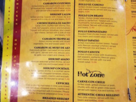 El Camino's menu