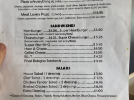 Keller's menu