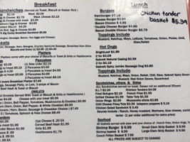 Cp's Pantry Grill menu