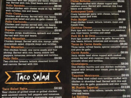 Mi Pueblo Mexican menu