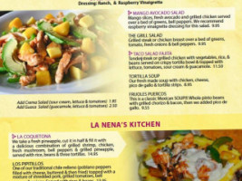 Bugambilias Cocina Latina menu